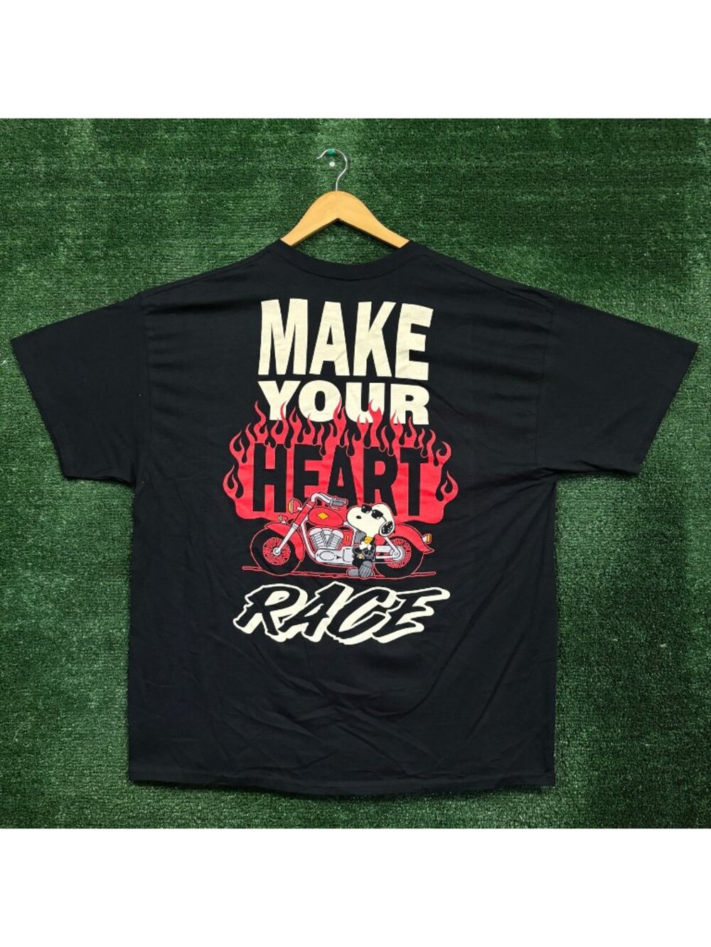 Peanuts Snoopy Joe Cool Make Your Heart Race Harley T-Shirt Size 2X